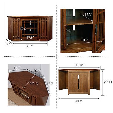 Leick Furniture Mission Corner TV Stand
