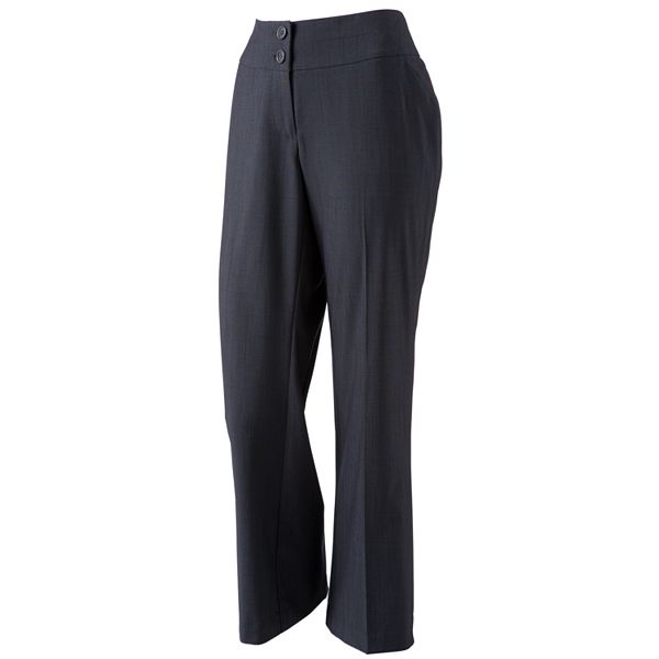 Petite Apt. 9® Curvy Fit Solid Trouser Pants