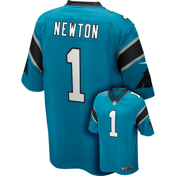 Men's Nike Carolina Panthers Cam Newton Game NFL Replica Jersey