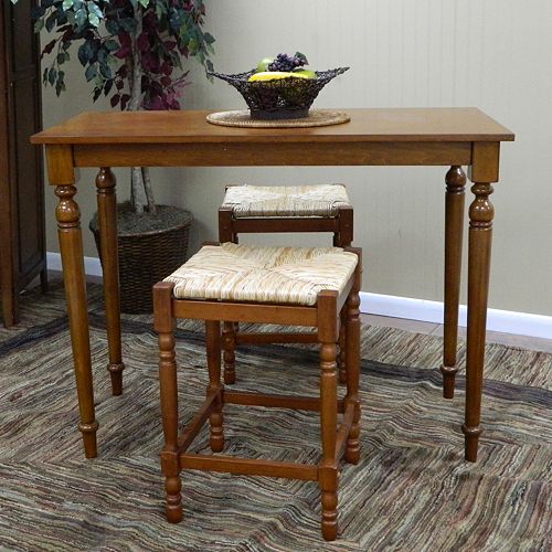 Carolina Cottage 3pc. Hawthorne Bar Table Set