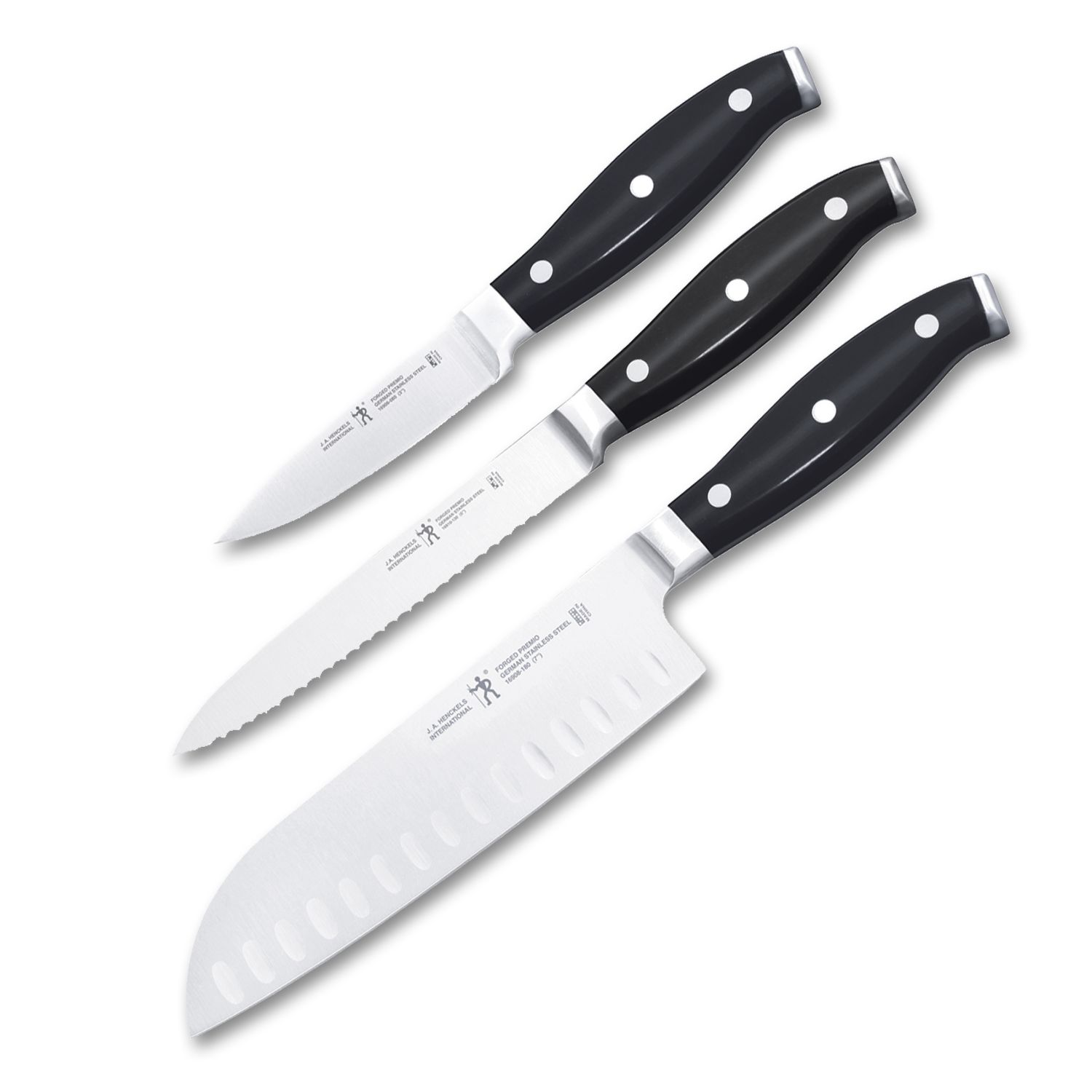 J.A. Henckels International Forged Premio Set 19 Pezzi Di Coltelli Con Blocco In Legno Di Ciliegio
