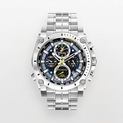 Bulova high frequency sport stainless steel men's watch clearance