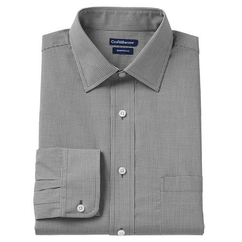 Men's Croft & Barrow® Slim-Fit Easy Care Spread-Collar Dress Shirt