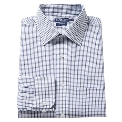 Men's Croft & Barrow® Slim-Fit Easy Care Spread-Collar Dress Shirt