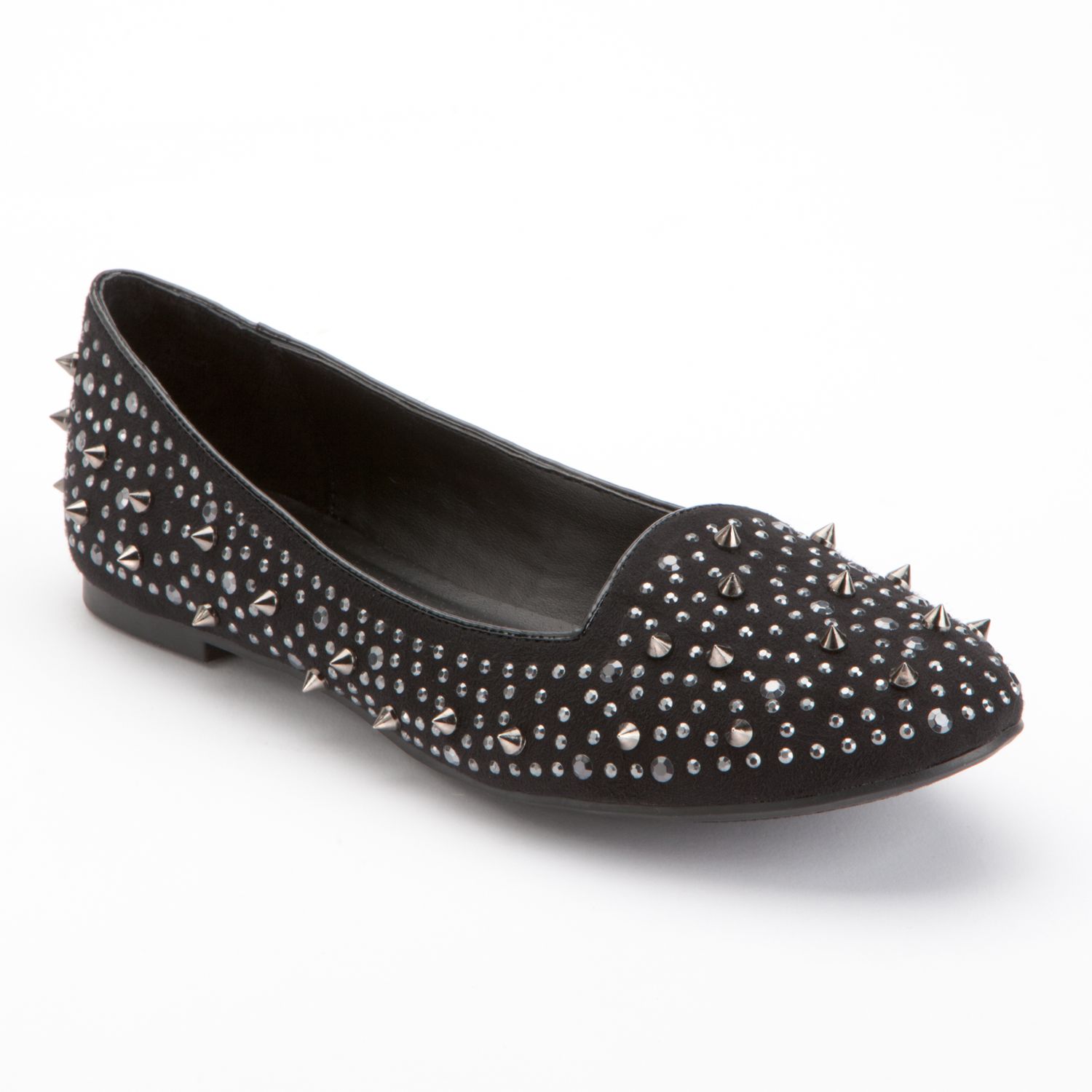womens spiked loafers