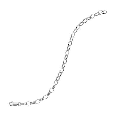 Sterling Silver Rolo Chain Bracelet - 7-in.