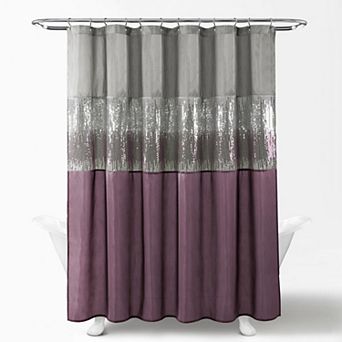Lush Decor Night Sky Fabric Shower Curtain