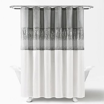 Lush Decor Night Sky Fabric Shower Curtain