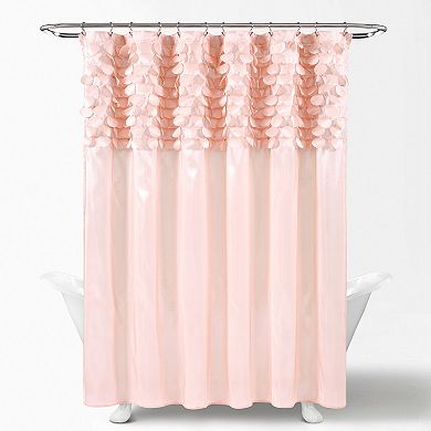 Lush Decor Lillian Fabric Shower Curtain
