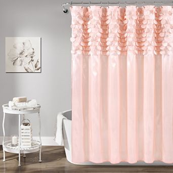 Lush Decor Lillian Fabric Shower Curtain