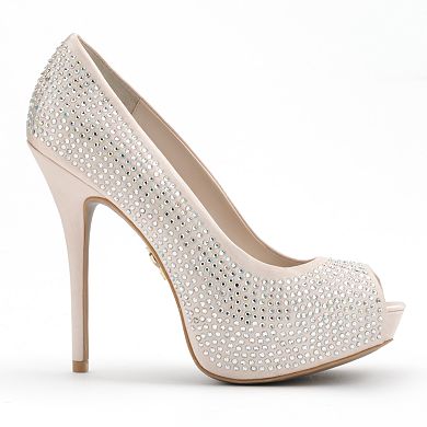 Jennifer Lopez Women's Peep-Toe Platform High Heels