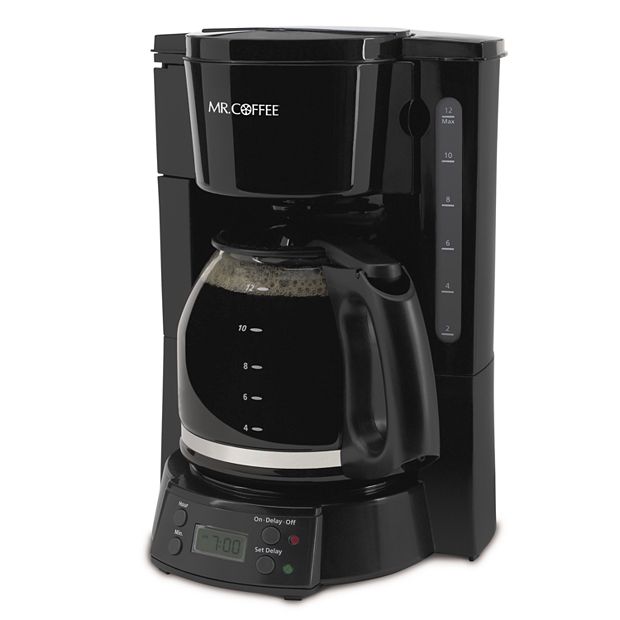 Mr. Coffee Programmable Single Serve and 10 Cup Coffee Maker in Black