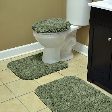 Garland Rug Serendipity Solid Shag 3pc Bath Set