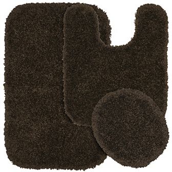Garland Rug Serendipity Solid Shag 3 pc Bath Set