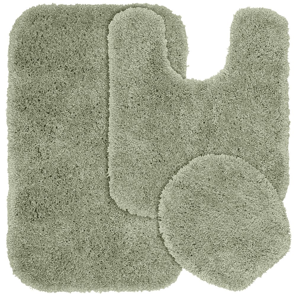 Garland Rug Serendipity Solid Shag 3pc Bath Set (Taupe)