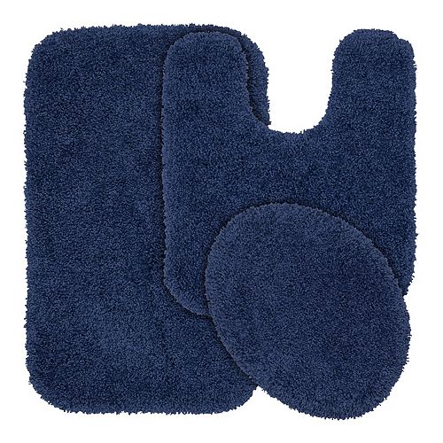 Garland Shag Nylon 3pc. Bath Rug Set