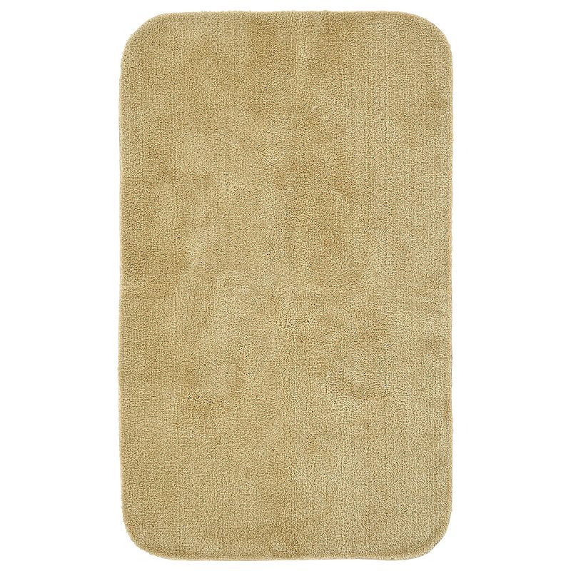 Garland Rug Deco Solid Plush and Soft 30x50 Bath Rug, Linen