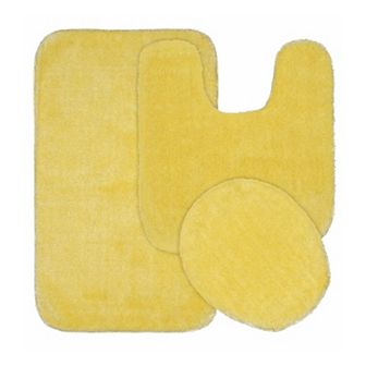 Garland Rug Deco Solid Plush 3 pc Bath Set