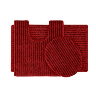 Garland Rug Reflections Plush Striped 3 pc Bath Set