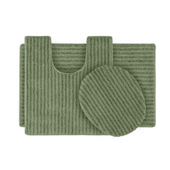 Garland Rug Reflections Plush Striped 3 pc Bath Set