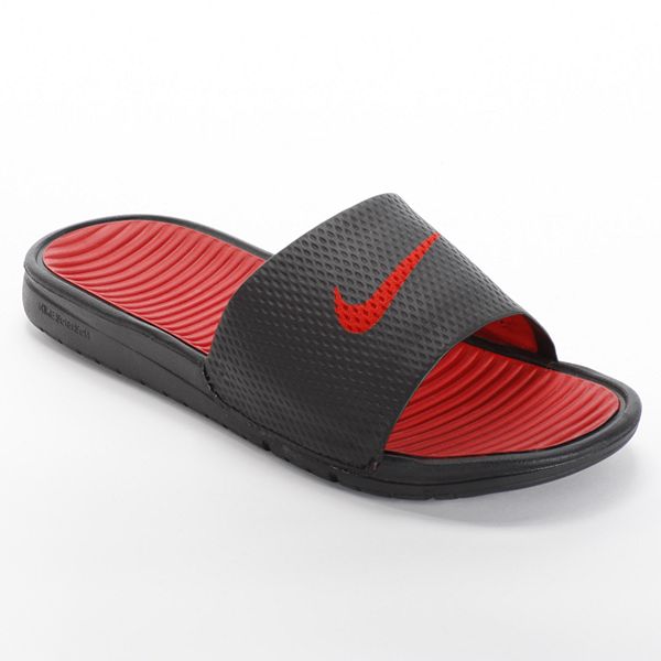 Atajos temperamento Disciplina Nike Benassi Solarsoft Slide Sandals - Grade School Boys