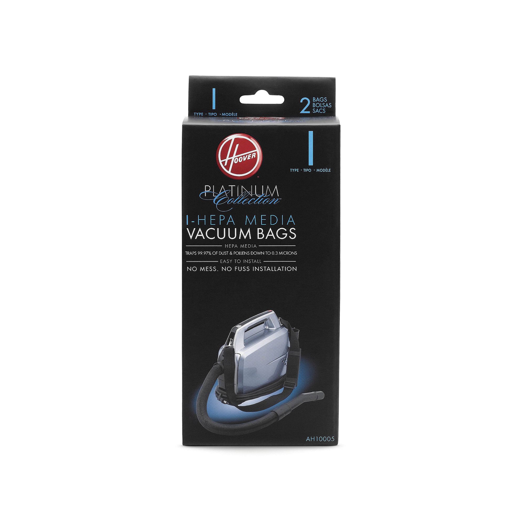 Hoover Platinum Collection I-HEPA Vacuum Bags - 2-pk., Black