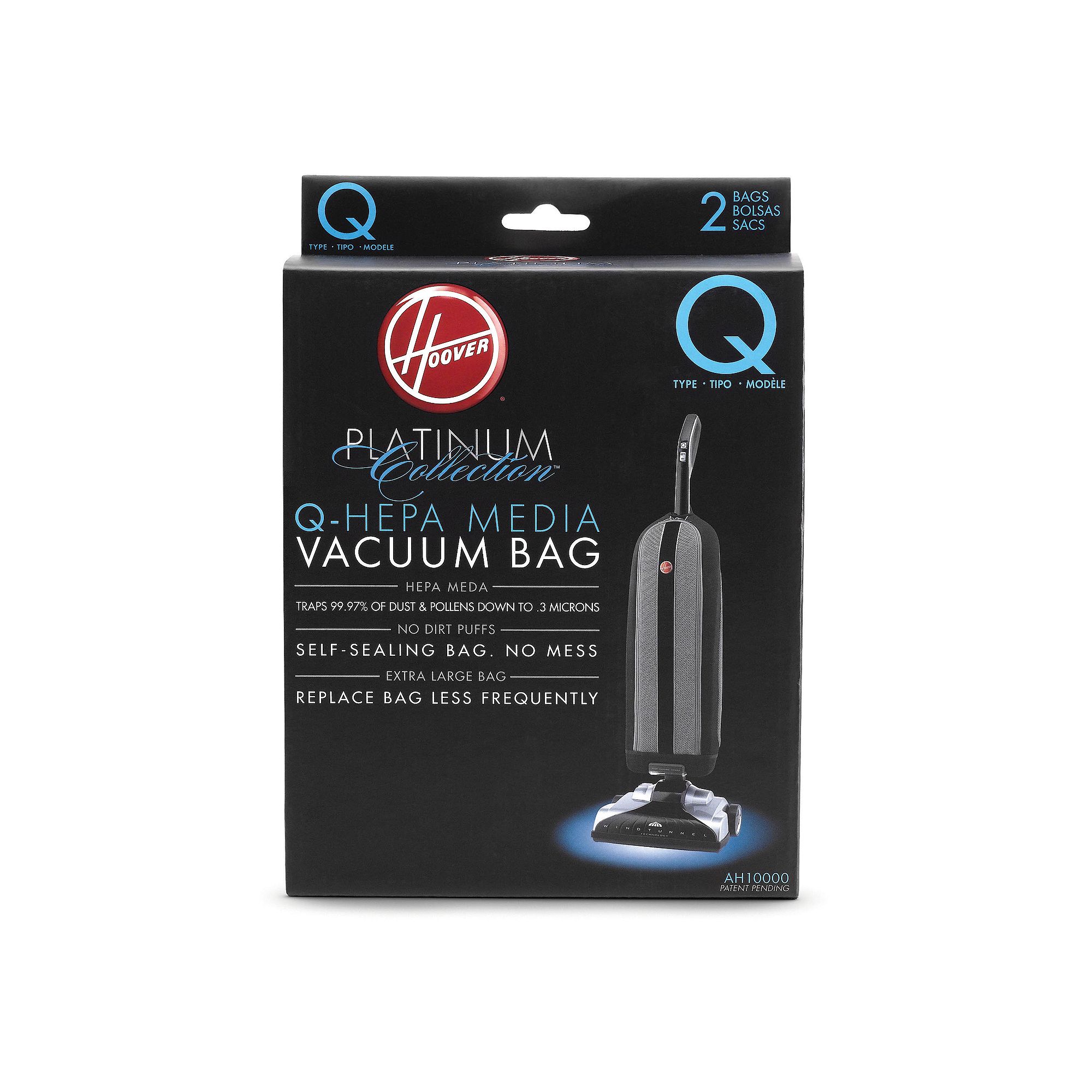 Hoover Platinum Collection Q-HEPA Vacuum Bags - 2-pk., Black