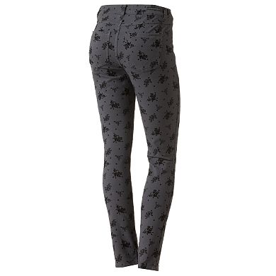 LC Lauren Conrad Flocked Skinny French Terry Pants