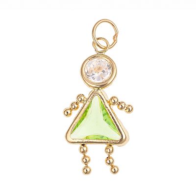 10k Gold Birthstone Babies Girl Charm