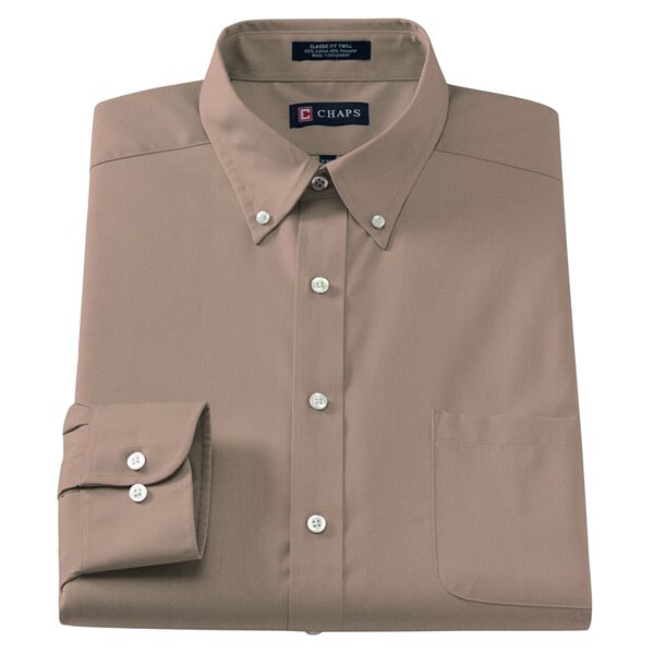 Men's Chaps Classic-Fit Solid Button-Down Collar Dress Shirt