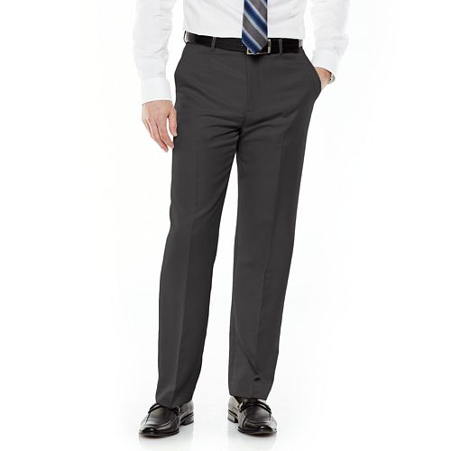 Men's Croft & Barrow® ClassicFit FlatFront No Iron Microfiber Dress Pants