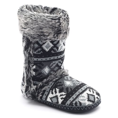 bootie slippers kohls