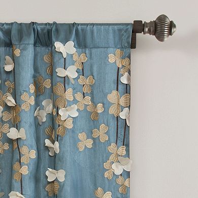 Lush Decor Flower Drop Window Curtain - 42" x 84"