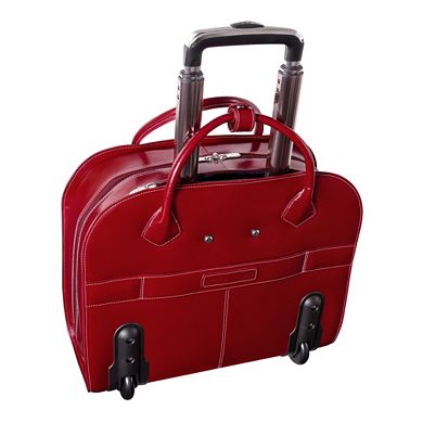 McKleinUSA Granville Leather 15-Inch Wheeled Laptop Briefcase
