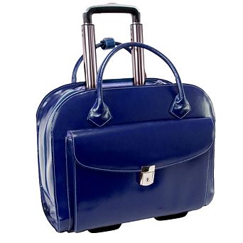 McKleinUSA Granville Leather 15-Inch Wheeled Laptop Briefcase