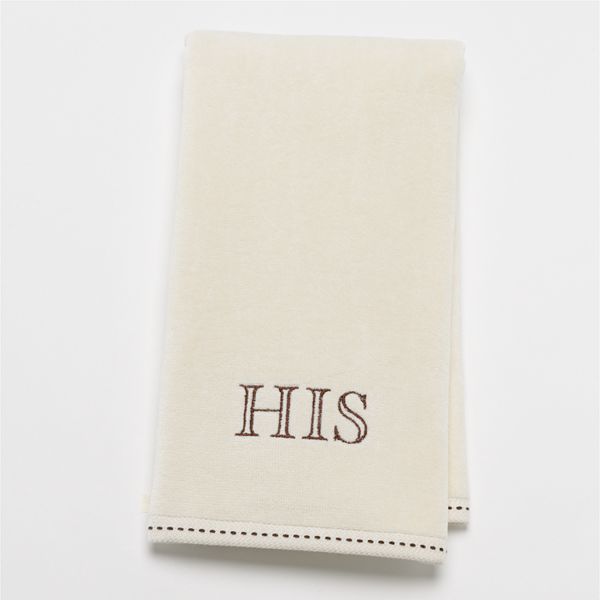Sonoma Goods For Life® "His" Monogram Hand Towel