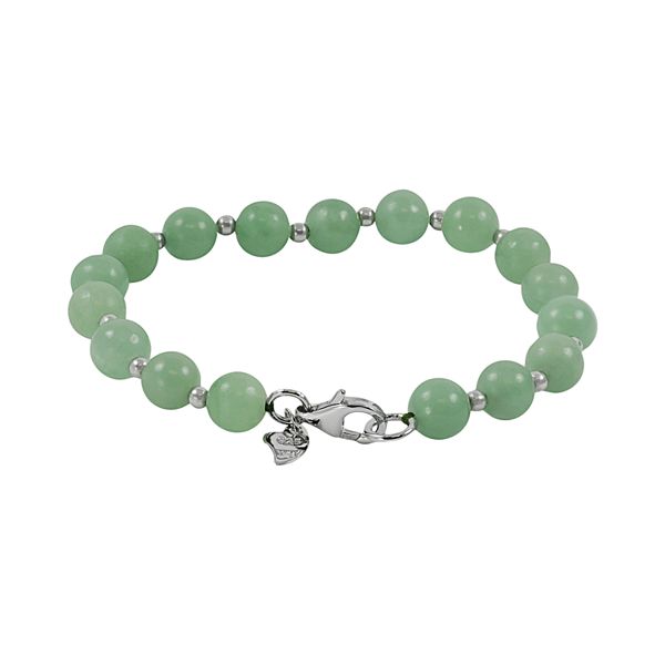 Crystal Bead & Silver Plated Bead Bracelet Kit (Green/Aqua Ombre) –