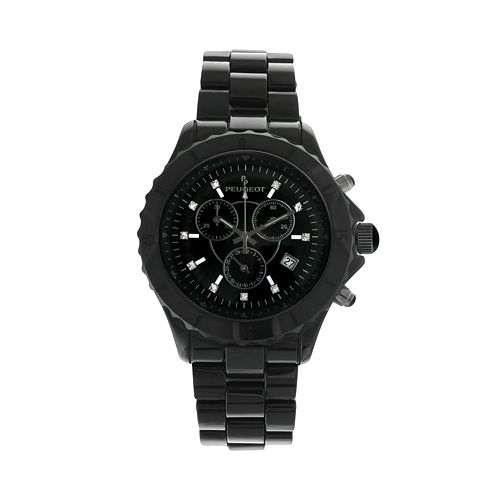 Peugeot Men's Ceramic Crystal Chronograph Watch - PS968