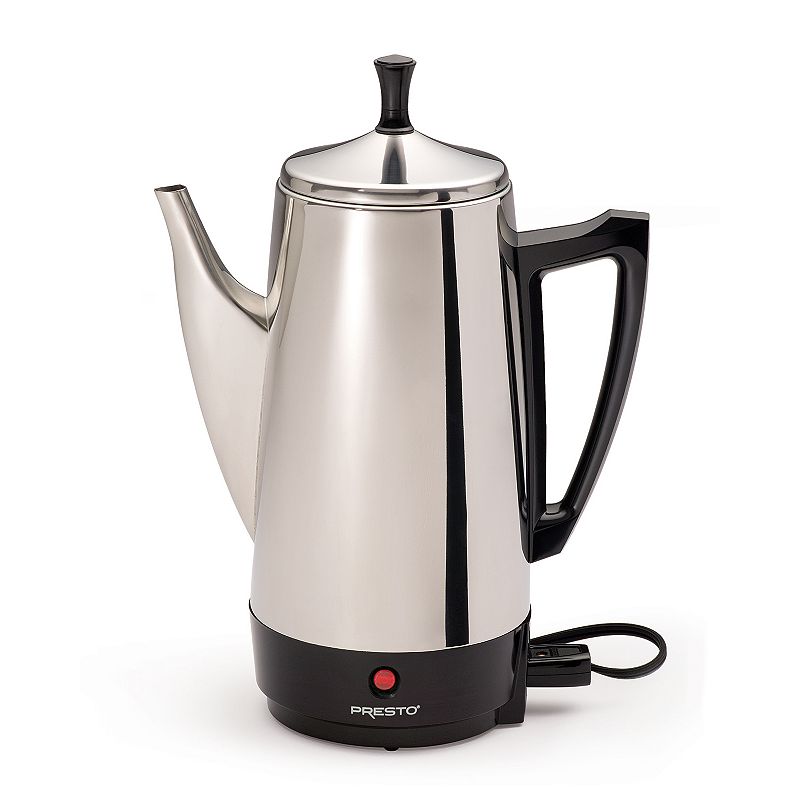 presto 2 to 12-cup stainless steel percolator