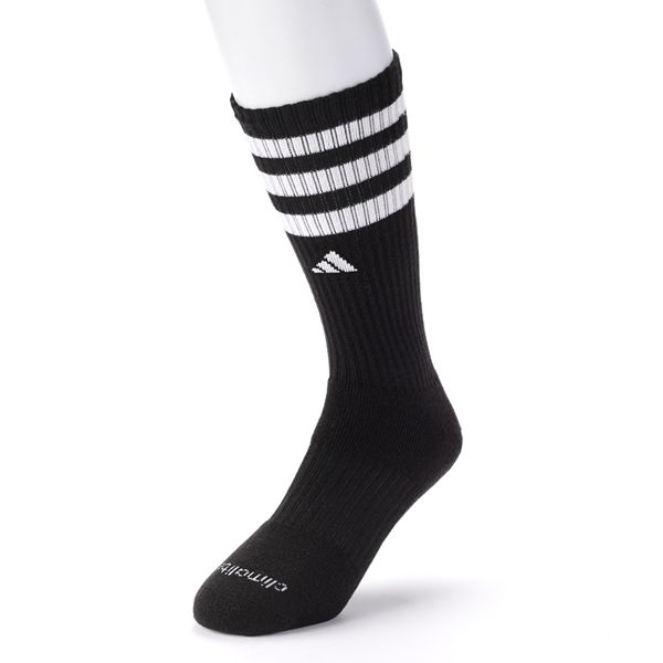 adidas 2-pk. ClimaLite Striped Crew Performance Socks