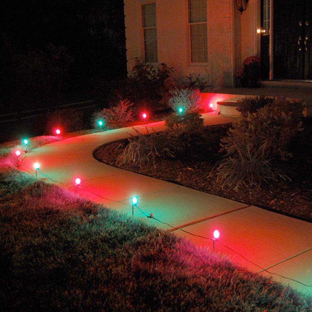 LumaBase Red Green Pathway Lights