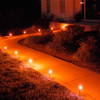LumaBase Orange Pathway Lights