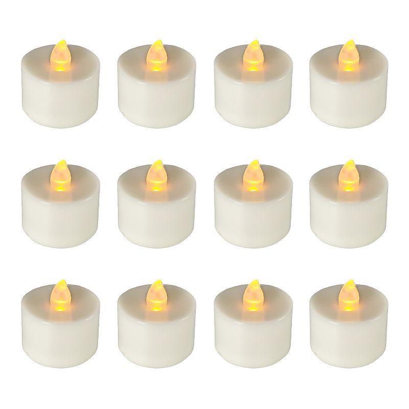 93321195 LumaBase 12-pk. Flameless LED Tealight Candles, Ye sku 93321195