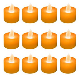 LumaBase Battery Operated Tea Light Candles - Set of 12