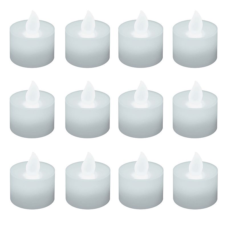 LumaBase 12-pk. Flameless LED Tealight Candles, White