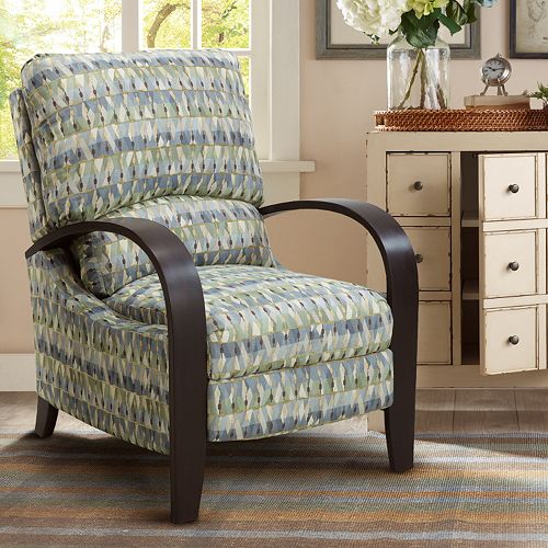 Madison Park Geometric Bent Arm Recliner Chair