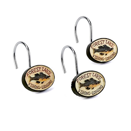 Avanti Rather Be Fishing 12pk. Shower Curtain Hooks