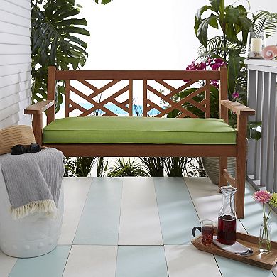 Mozaic Sunbrella 60'' x 19'' Canvas Outdoor Bench Cushion