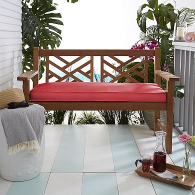 Mozaic Sunbrella 60'' x 19'' Textured Outdoor Bench Cushion