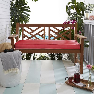 Mozaic Sunbrella 60 x 19 Textured Outdoor Bench Cushion